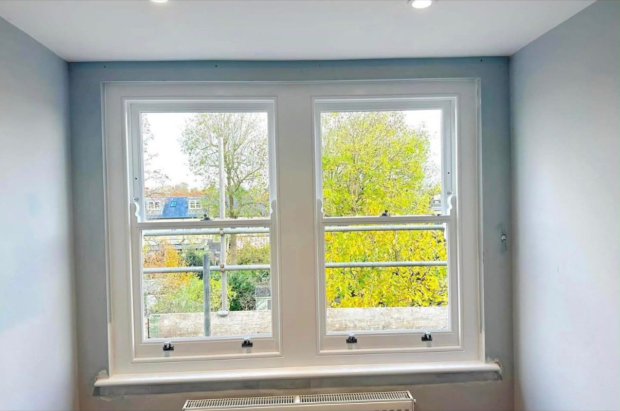 Sash window restoration work by Victorian Carpentry
