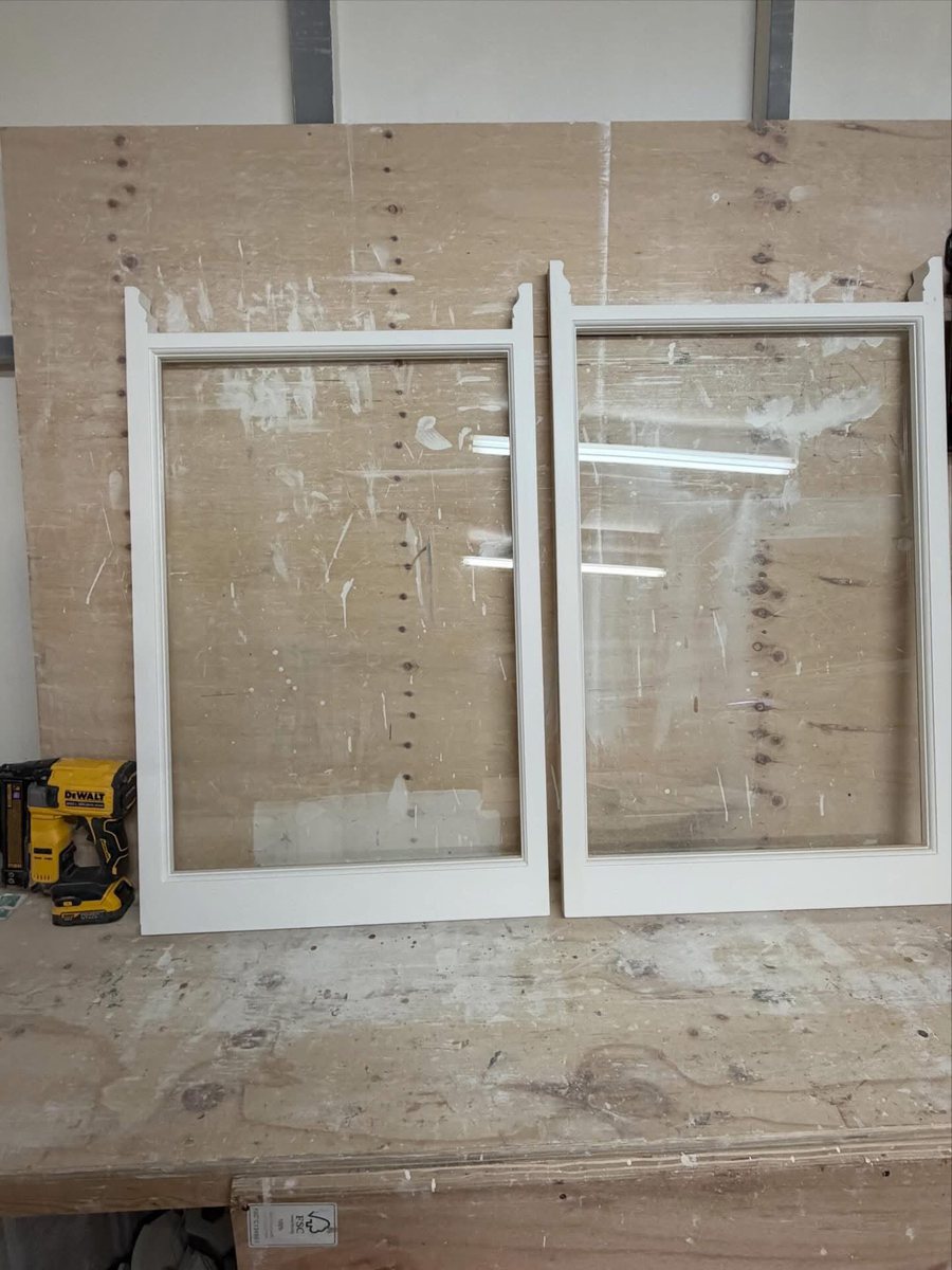 New timber sashes in the workshop